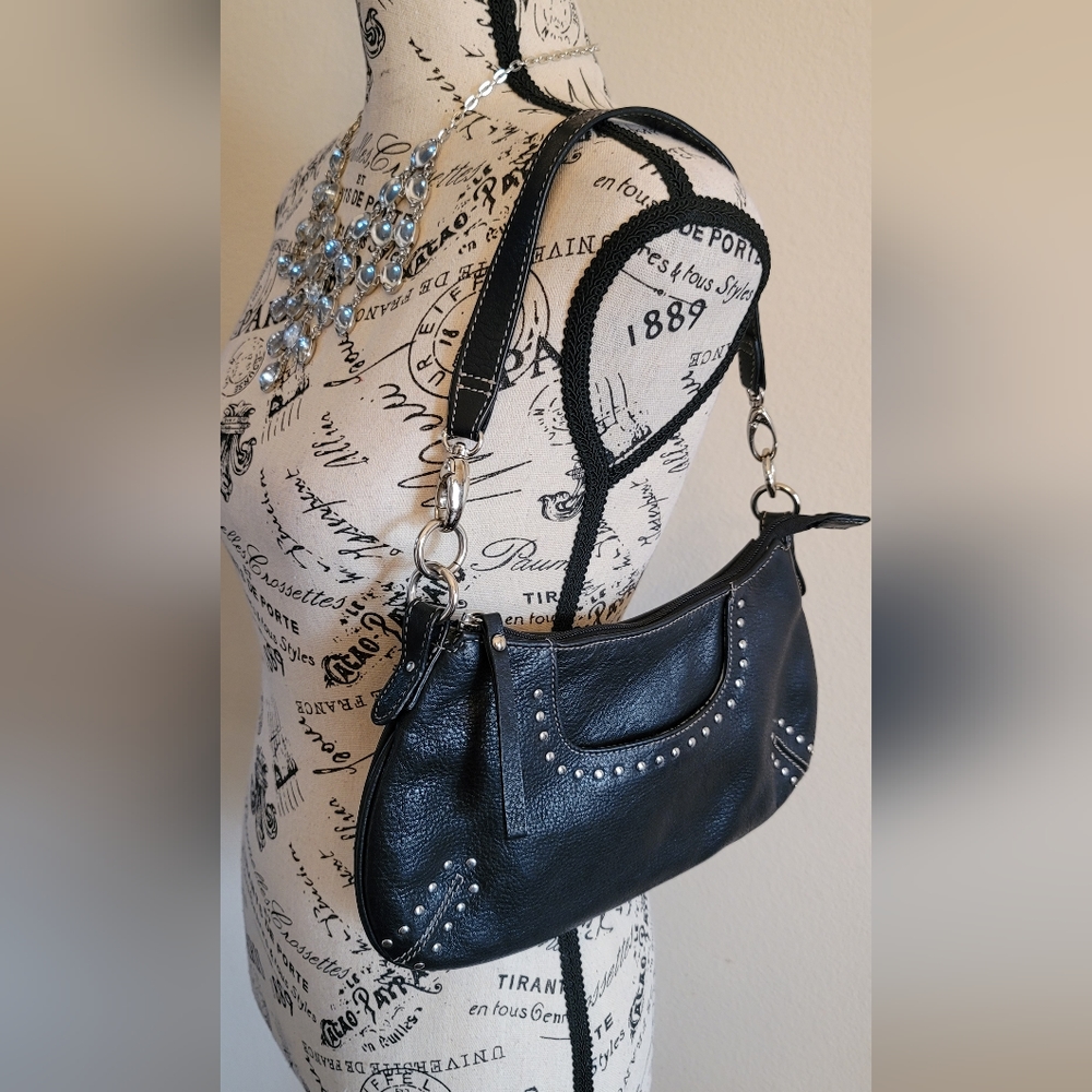 KATE LANDRY  || Shoulder Bag ||  Black Purse - 100 % Leather